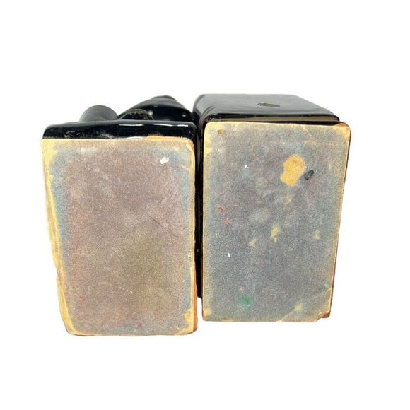 Vintage poodle bookends with pen holders Japanese redware MCM - Picture 7 of 7